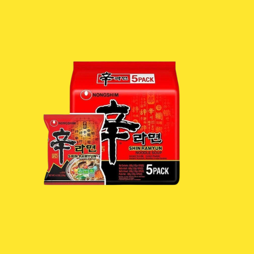 NONGSHIM SHIN RAMYUN NOODLES SOUP 5PACK 120g.