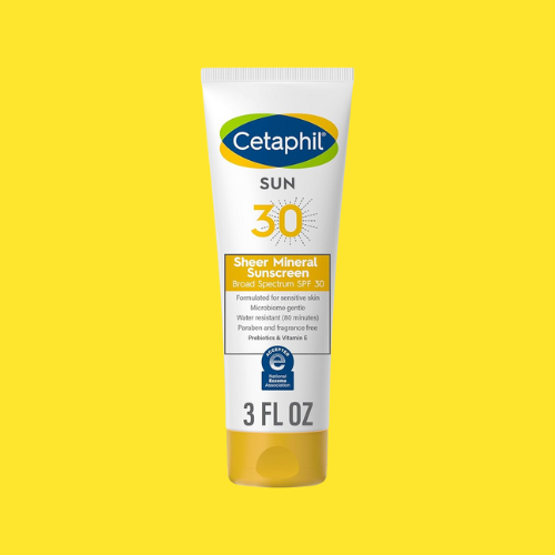 Cetaphil Sheer Mineral Sunscreen – SPF 50 (100 % Mineral, Face & Body)