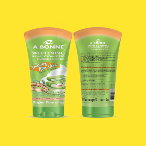 A Bonne Whitening Shower Cream Scrub (Tamarind & Aloe Vera)