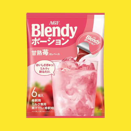 AGF Blendy Potion Sweet Mature Strawberry Ole Base (6 pcs portion cups)