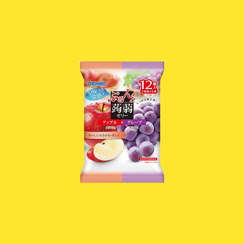 Konjac Jelly Pouch Apple + Grape (ORIHIRO)