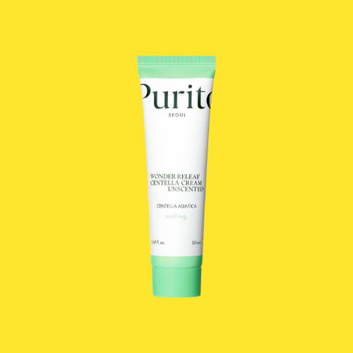 Purito Wonder Releaf Centella Cream Unscented – Soothing Barrier Repair Moisturizer