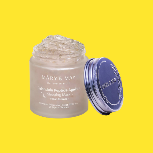 Mary & May Calendula Peptide Sleeping Mask 110g – Overnight Soothing & Firming Care