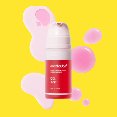Medicube PDRN Pink Collagen Bubble Serum 95ml – Firming & Glow Boosting Facial Serum