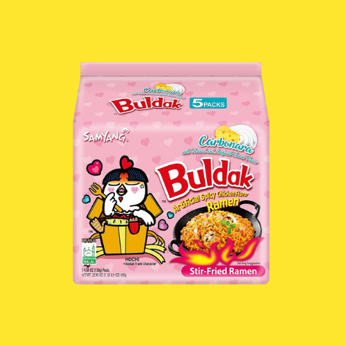 Samyang Hot Chicken Ramen Carbonara – 130 g (Imported) 5pack