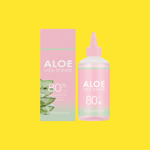 PINK ALOE VITA TONER  ( PINK ALOE 80%) NIACINAMIDE 2% /VITAMIN C /PANTHENOL