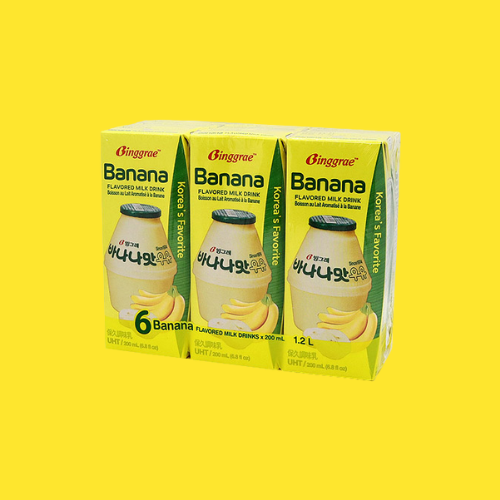 Binggrae Banana Flavored Milk Drink (6 × 200 mL)