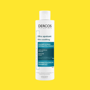 Vichy Dercos Ultra Soothing Shampoo – Normal to Oily Hair (200 ml, Sensitive / Reactive Scalp Formula)