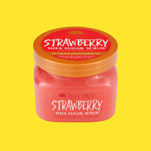 Tree Hut Shea Sugar Body Scrub Strawberry 510g – Exfoliating & Deeply Hydrating Body Scrub