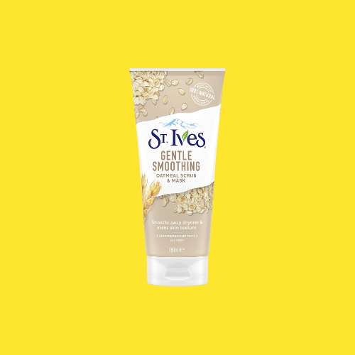 St. Ives Gentle Smoothing Oatmeal Scrub & Mask – Mild Exfoliating Face Care